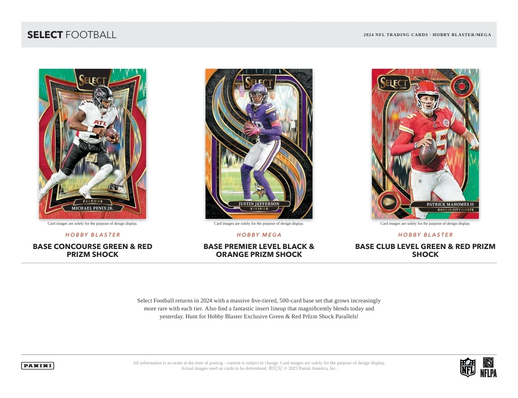 2024 Panini Select Football Hobby Blaster Box - Image 3