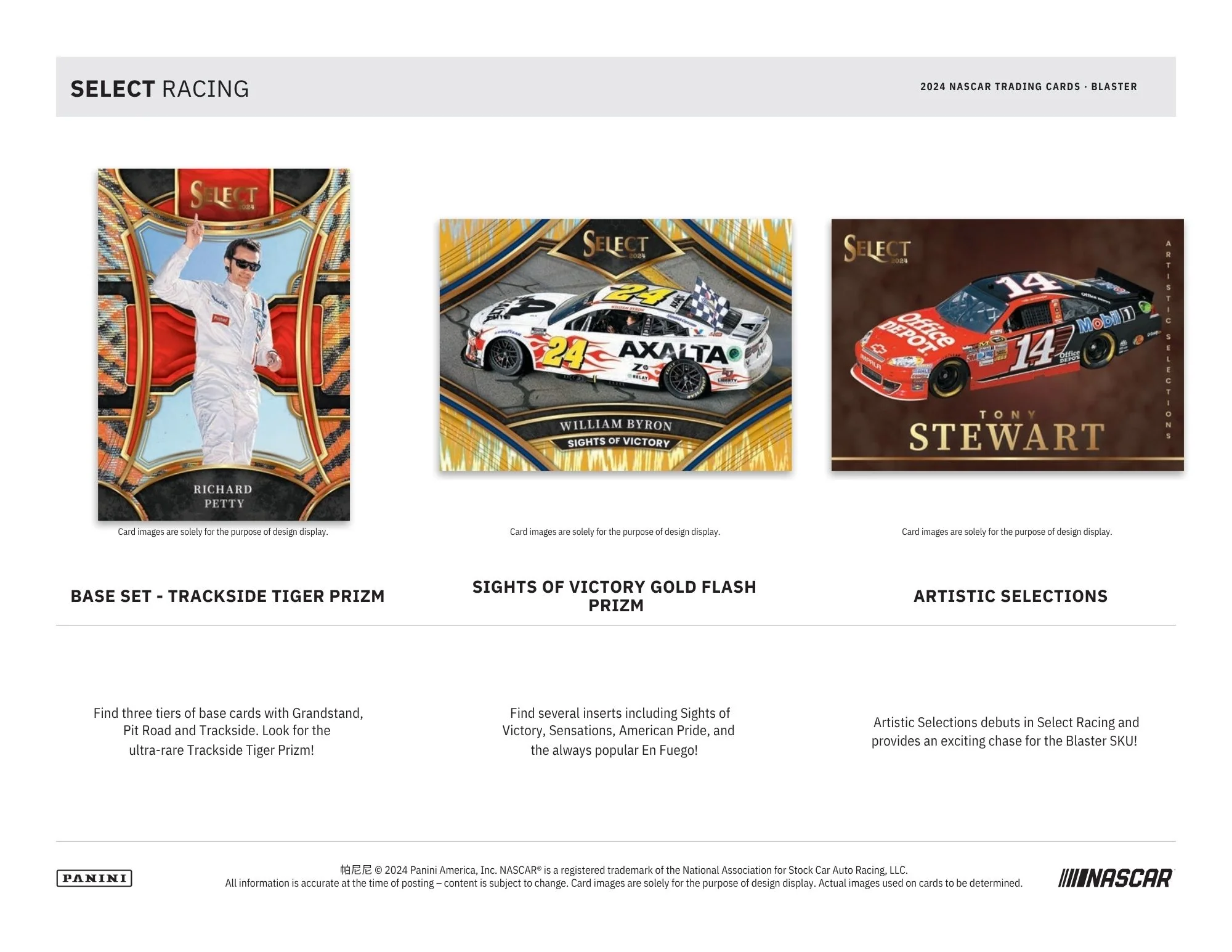 2024 Panini Select Racing Blaster Box - Image 3