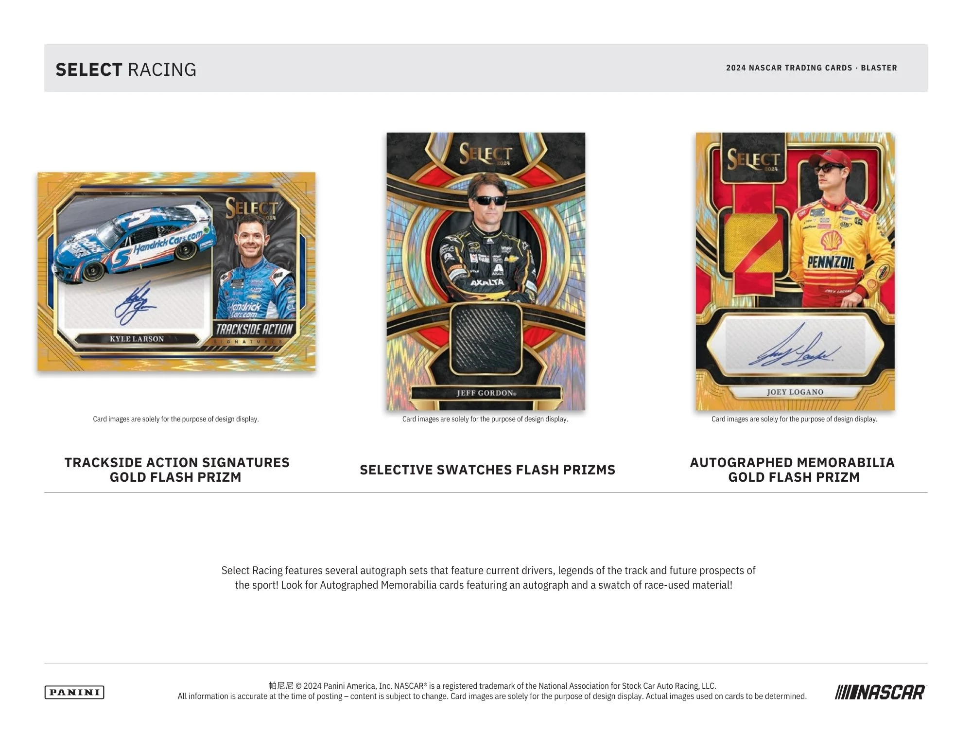 2024 Panini Select Racing Blaster Box - Image 4