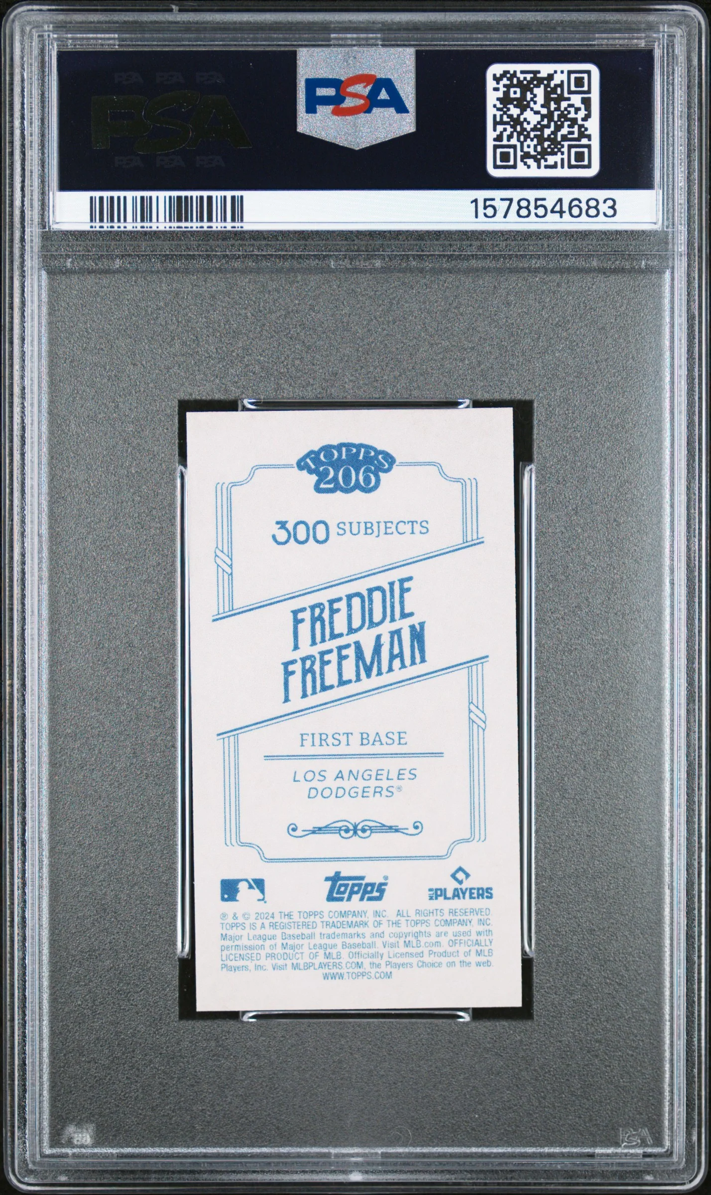 2024 Topps 206 Freddie Freeman PSA 9 - Image 2