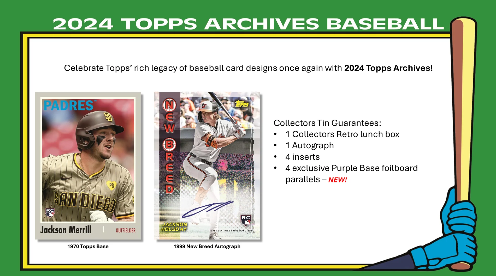 2024 Topps Archives Baseball Collector's Box - Image 2