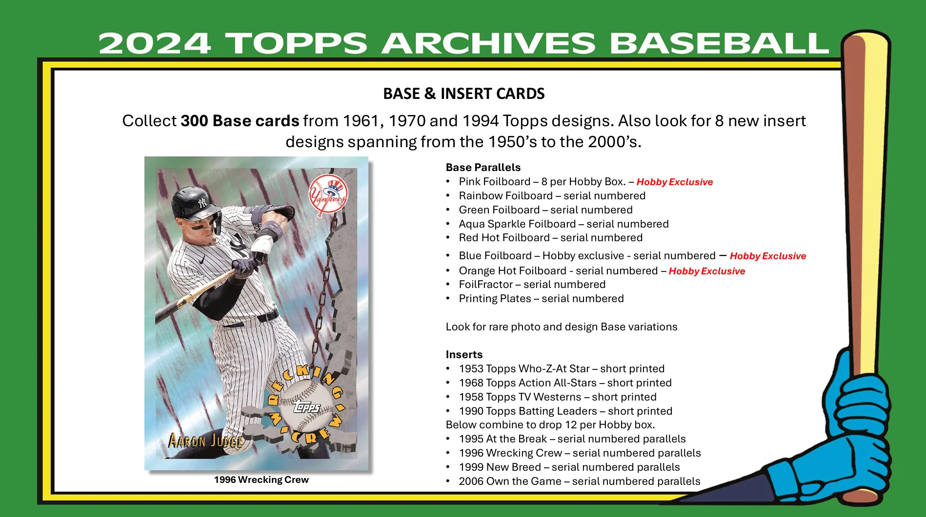 2024 Topps Archives Baseball Hobby Box - Image 3