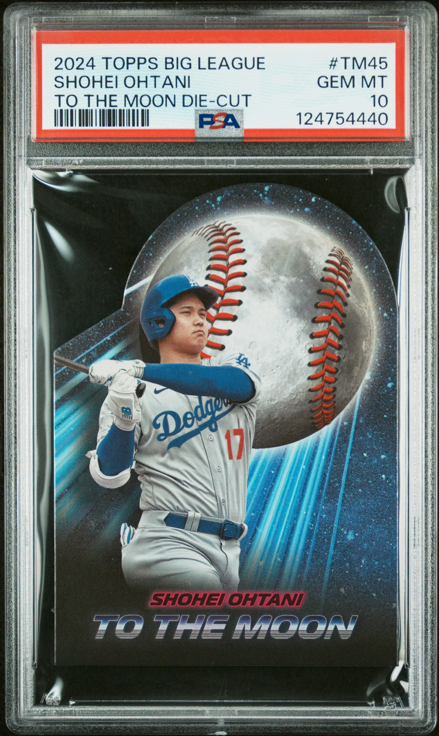 2024 Topps Big League To The Moon Die-Cut Shohei Ohtani #TM-45 PSA 10