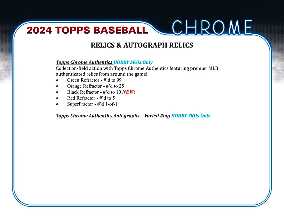 2024 Topps Chrome Baseball Jumbo Box - Image 10