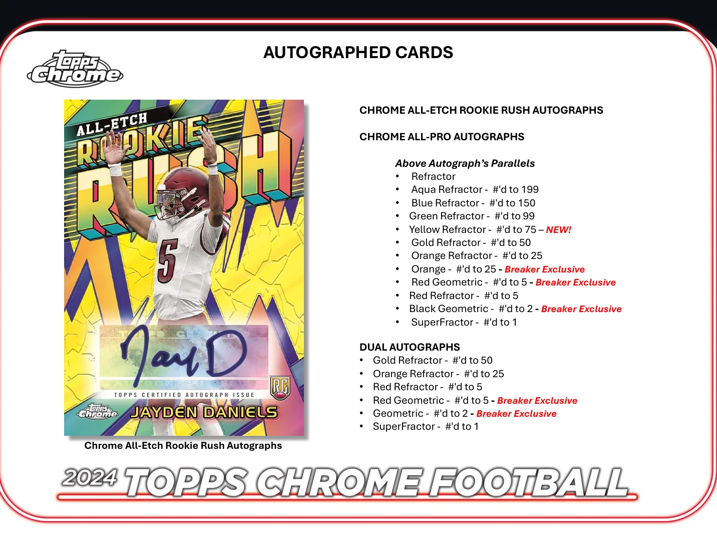 2024 Topps Chrome Football Hobby Box - Image 7