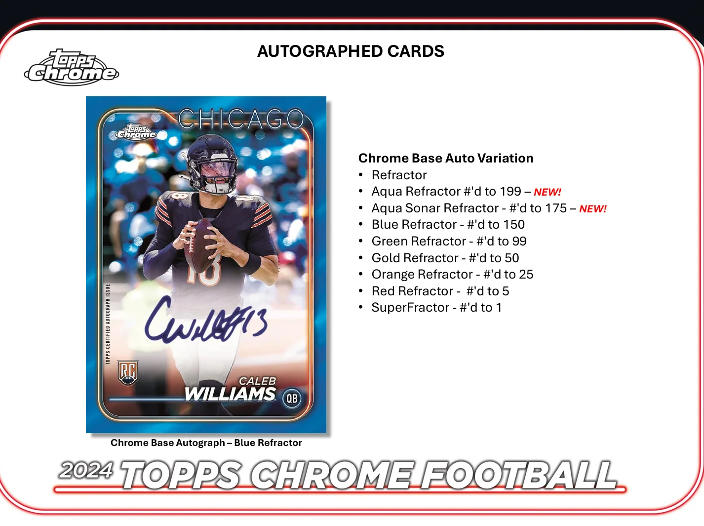 2024 Topps Chrome Football Mega Box - Image 6