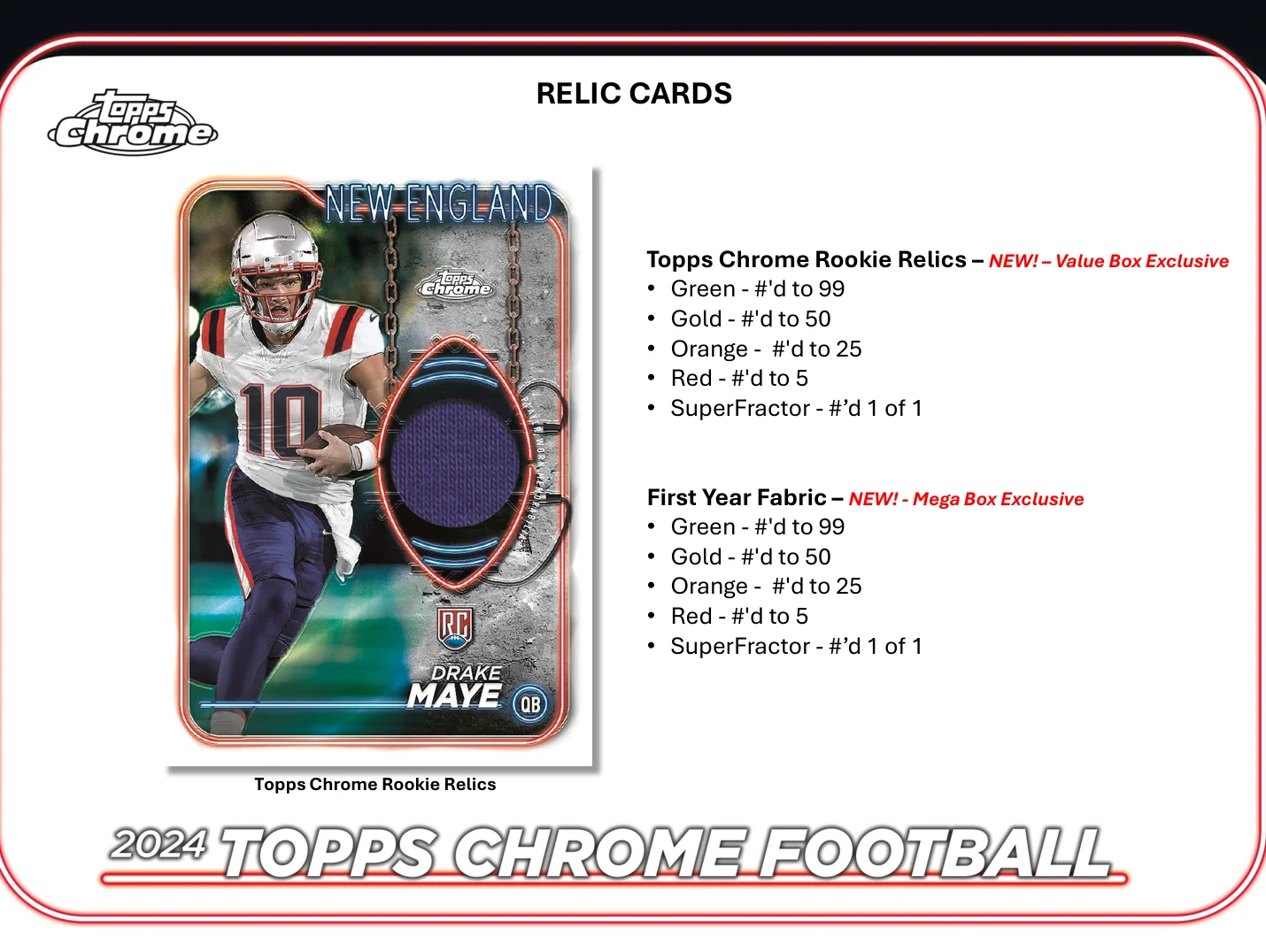 2024 Topps Chrome Football Mega Box - Image 8