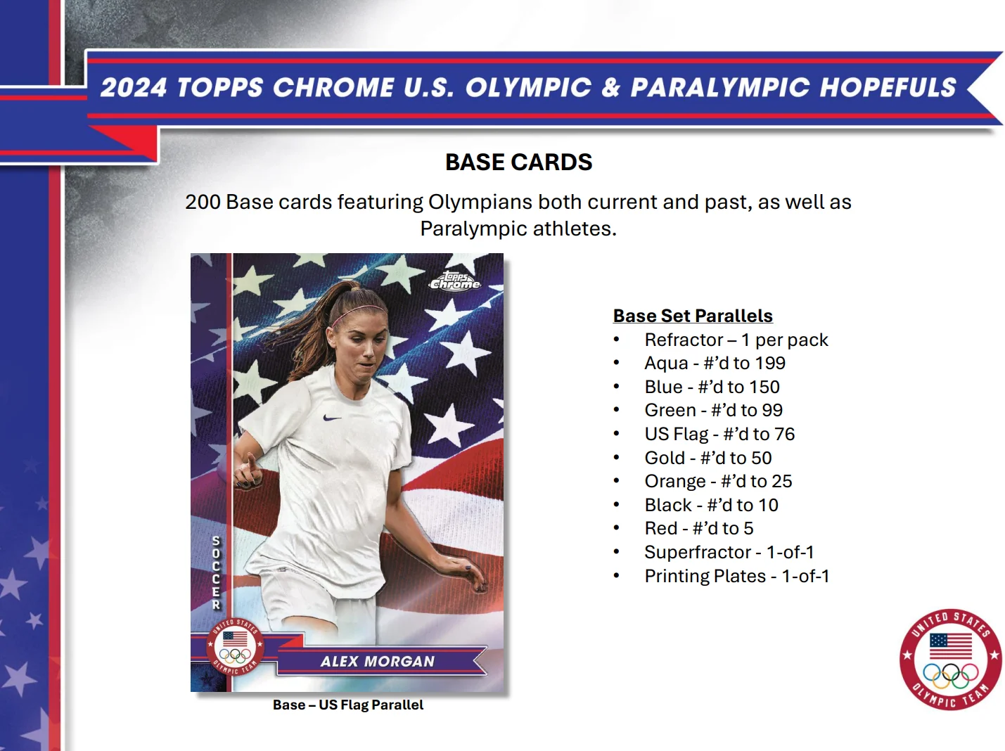 2024 Topps Chrome U.S. Olympic and Paralympic Hopefuls Hobby Box - Image 3