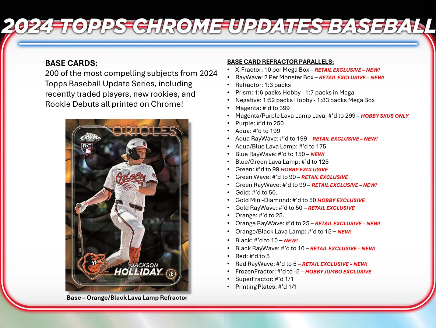 2024 Topps Chrome Update Baseball Hobby Box - Image 3