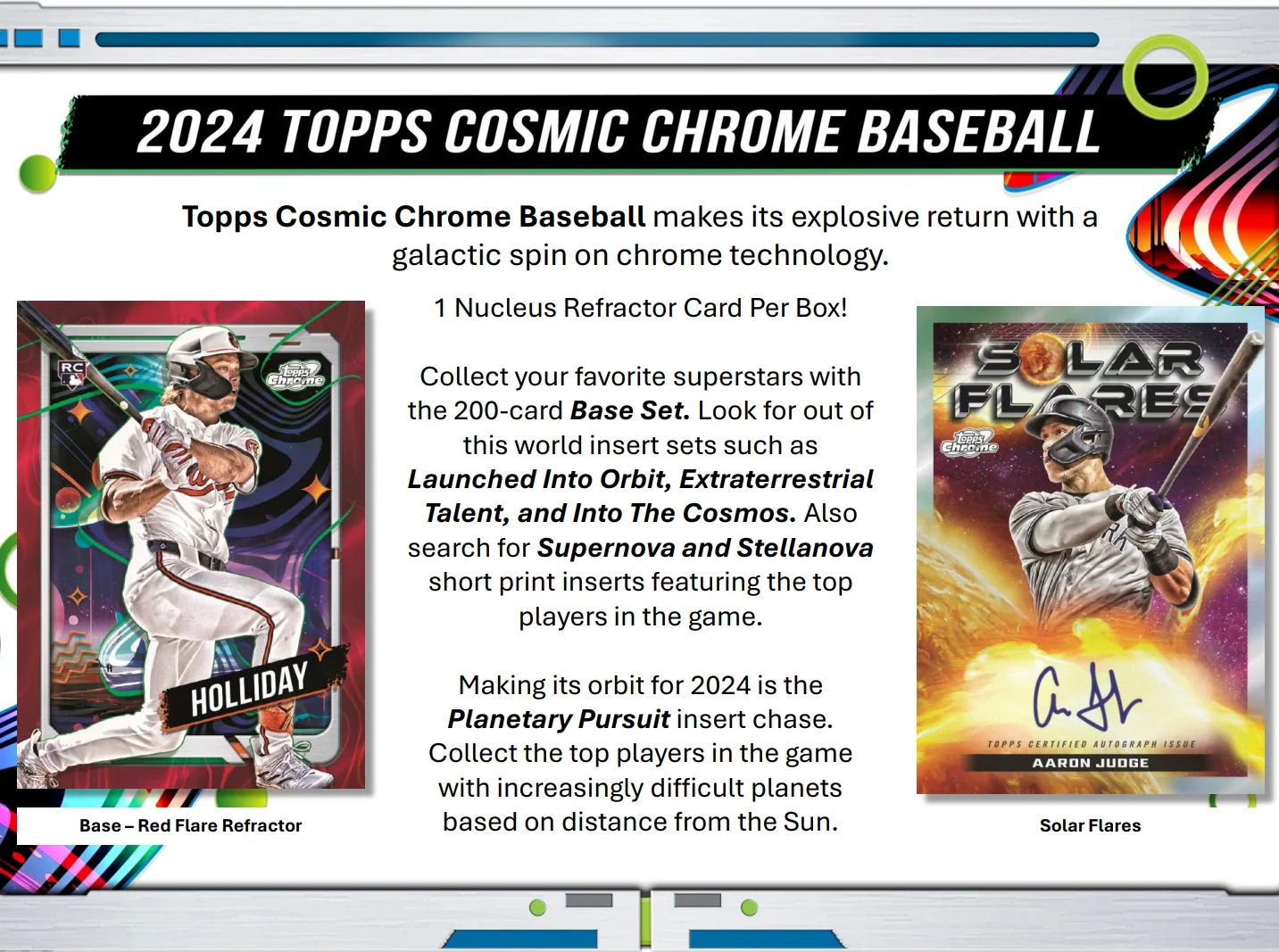 2024 Topps Cosmic Chrome Baseball Hobby Box - Image 2