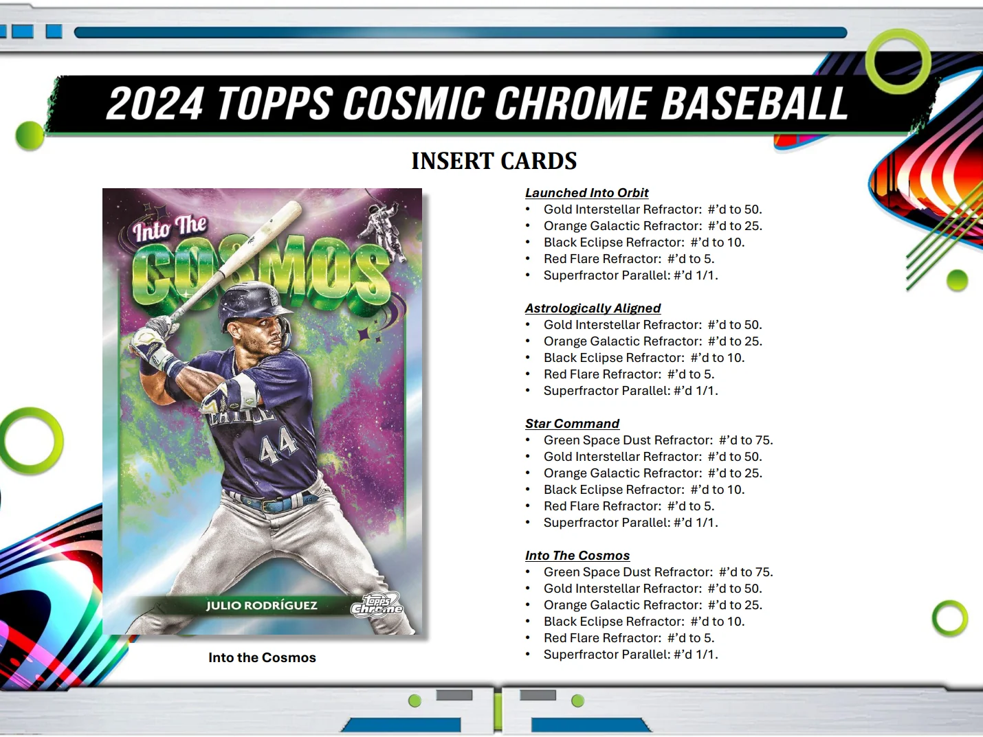 2024 Topps Cosmic Chrome Baseball Hobby Box - Image 4