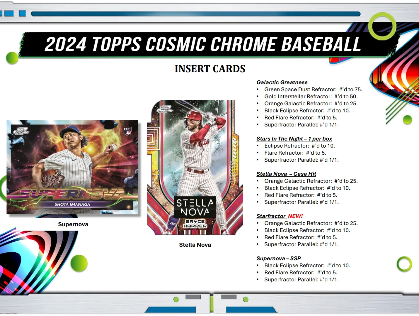 2024 Topps Cosmic Chrome Baseball Hobby Box - Image 5