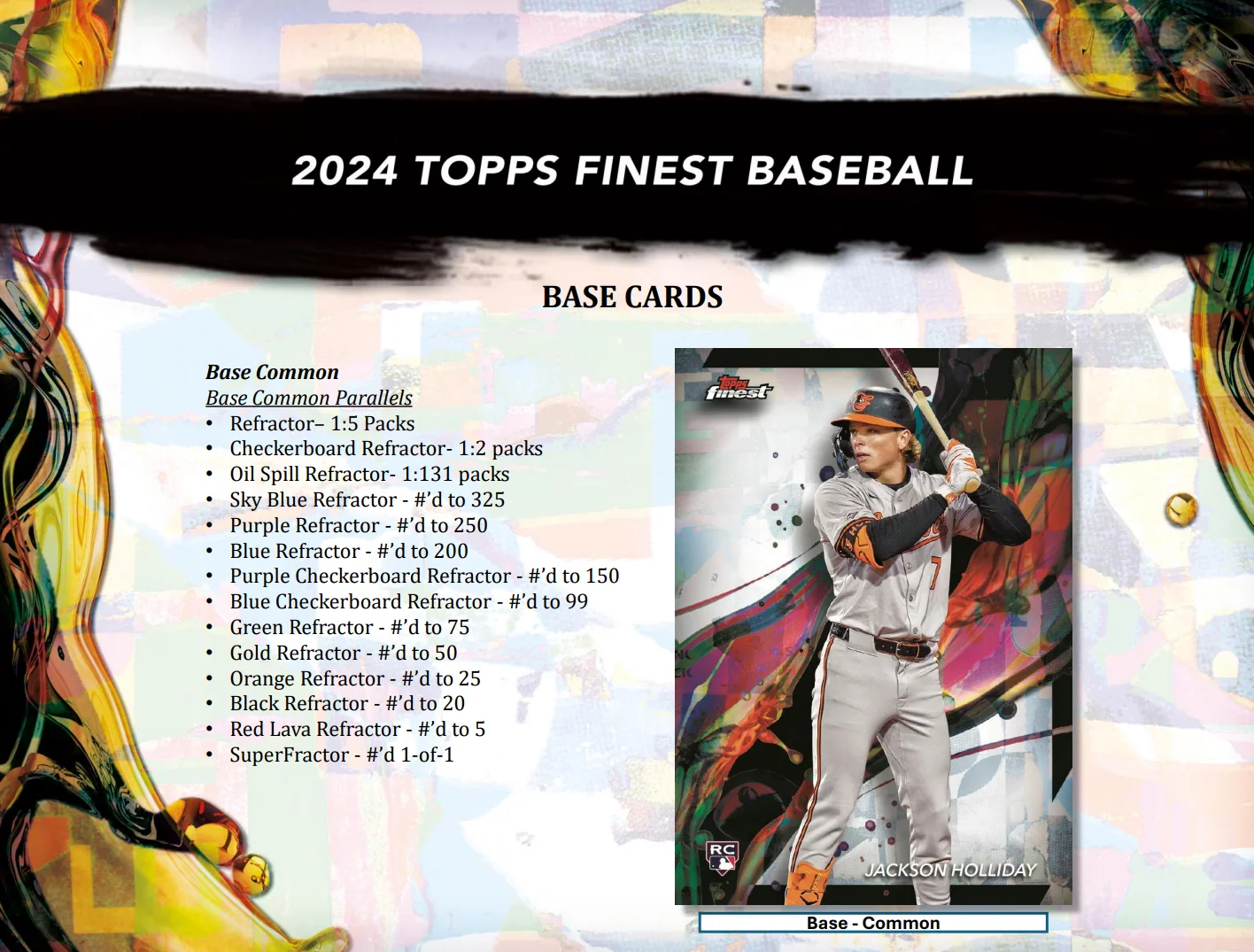 2024 Topps Finest Baseball Hobby Box - Image 3