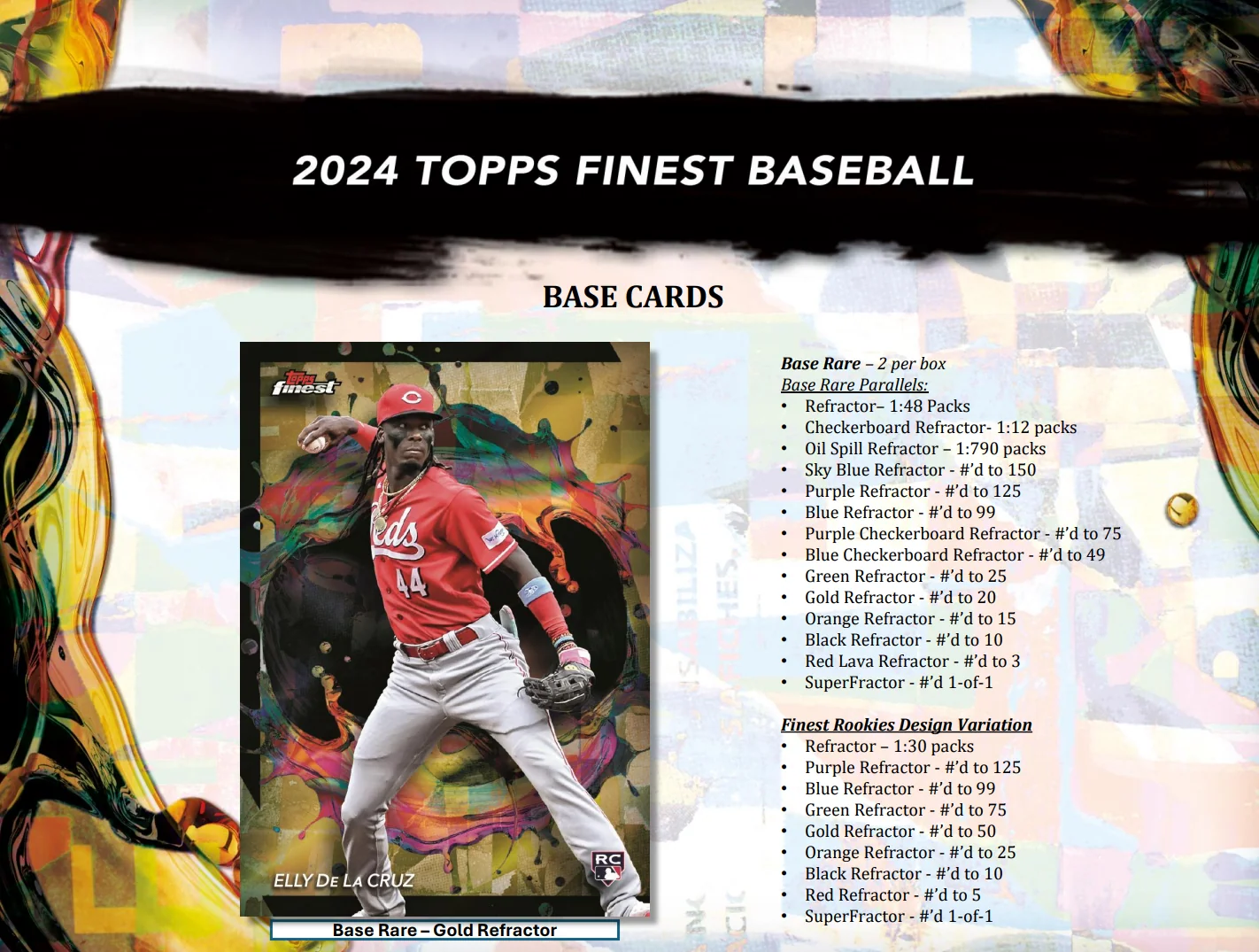 2024 Topps Finest Baseball Hobby Box - Image 5