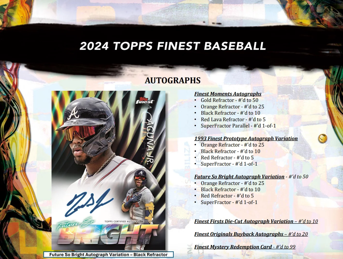 2024 Topps Finest Baseball Hobby Box - Image 9