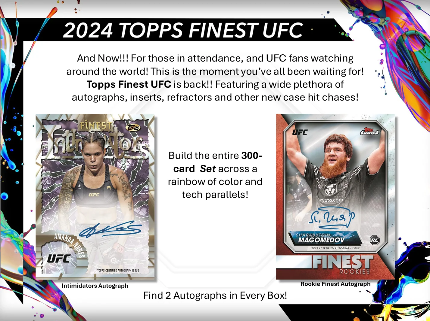 2024 Topps Finest UFC Hobby Box - Image 2
