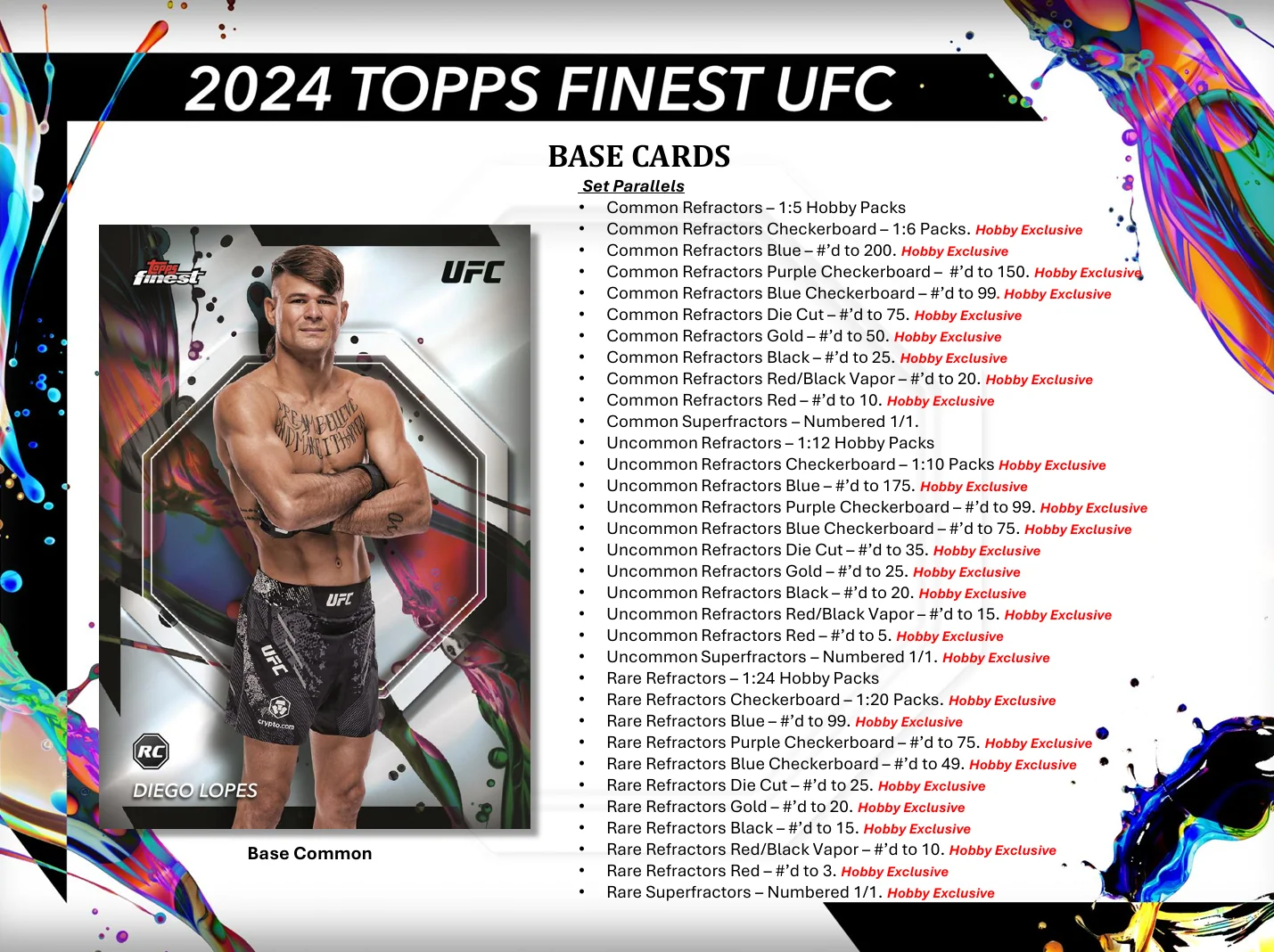 2024 Topps Finest UFC Hobby Box - Image 3