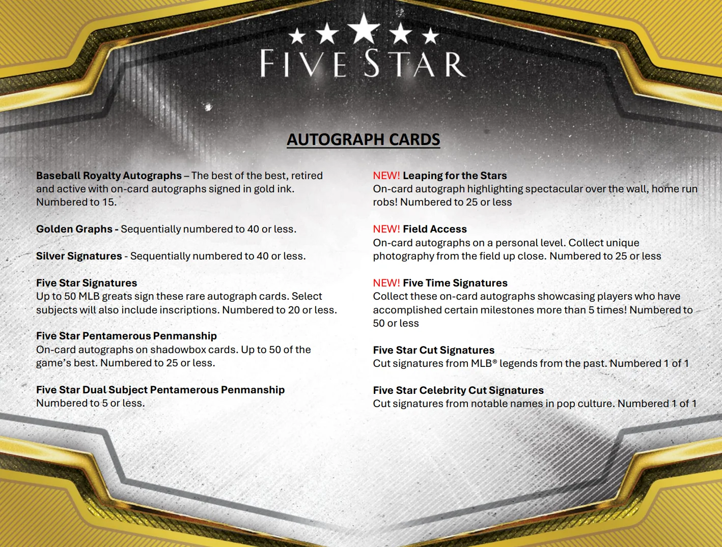 2024 Topps Five Star Baseball Hobby Box - Image 2