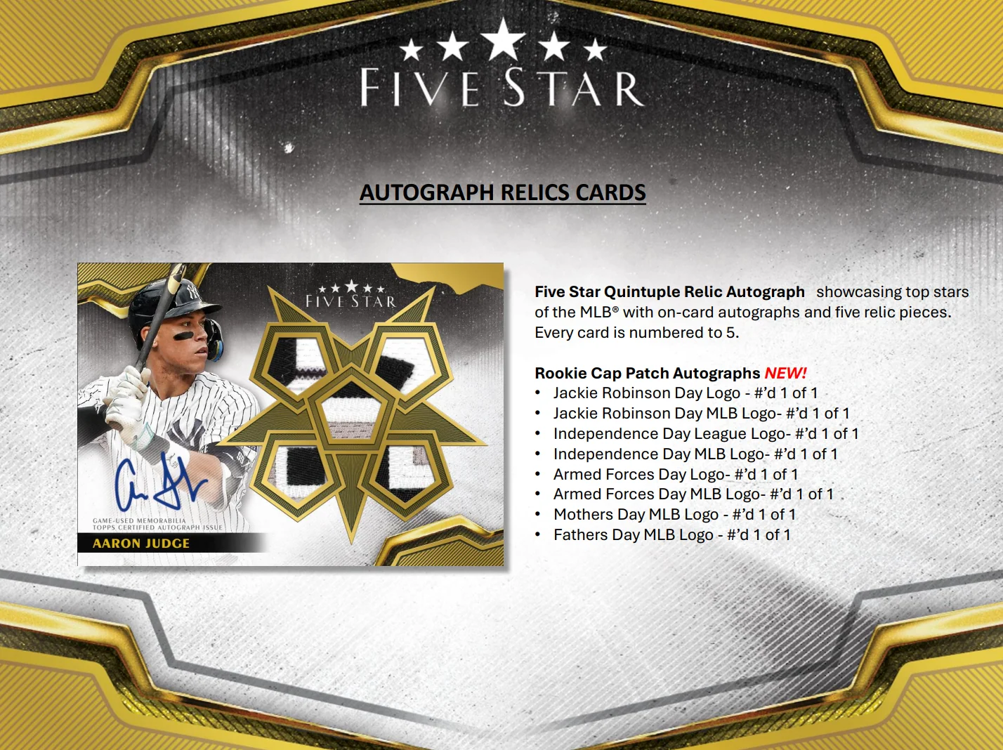 2024 Topps Five Star Baseball Hobby Box - Image 4