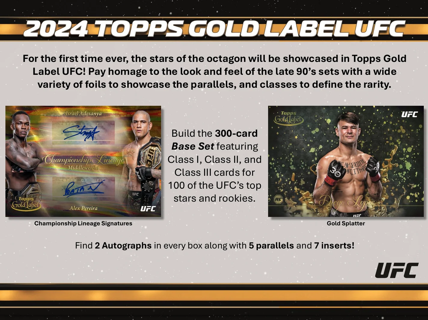 2024 Topps Gold Label UFC Hobby Box - Image 2