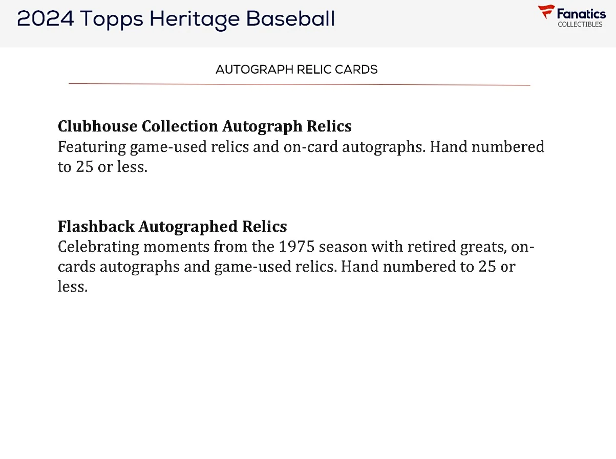 2024 Topps Heritage Baseball Giant Box - Image 7