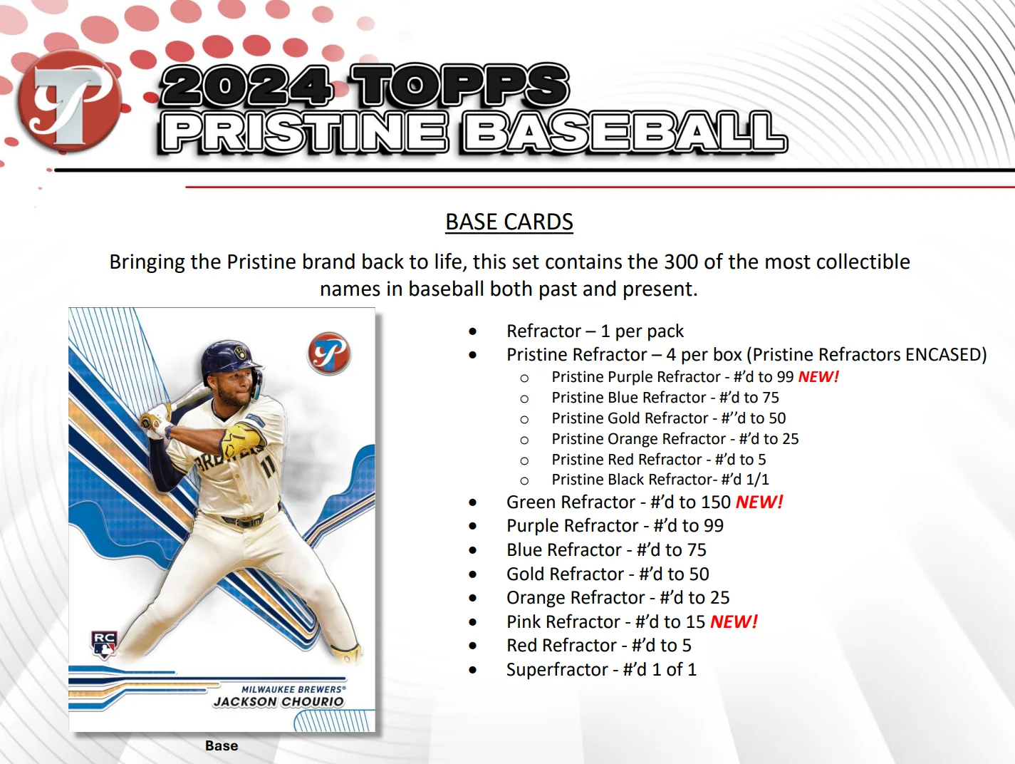 2024 Topps Pristine Baseball Hobby Box - Image 3