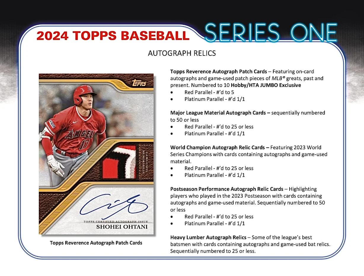 2024 Topps Series 1 Baseball Hobby Box - Image 8