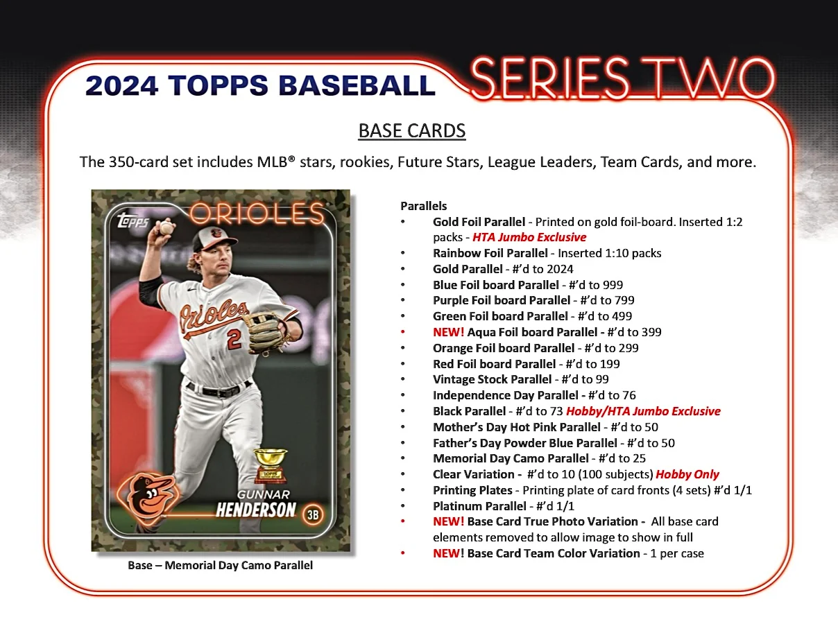 2024 Topps Series 2 Baseball Hobby Box - Image 3