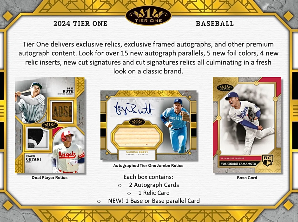 2024 Topps Tier One Baseball Hobby Box - Image 2