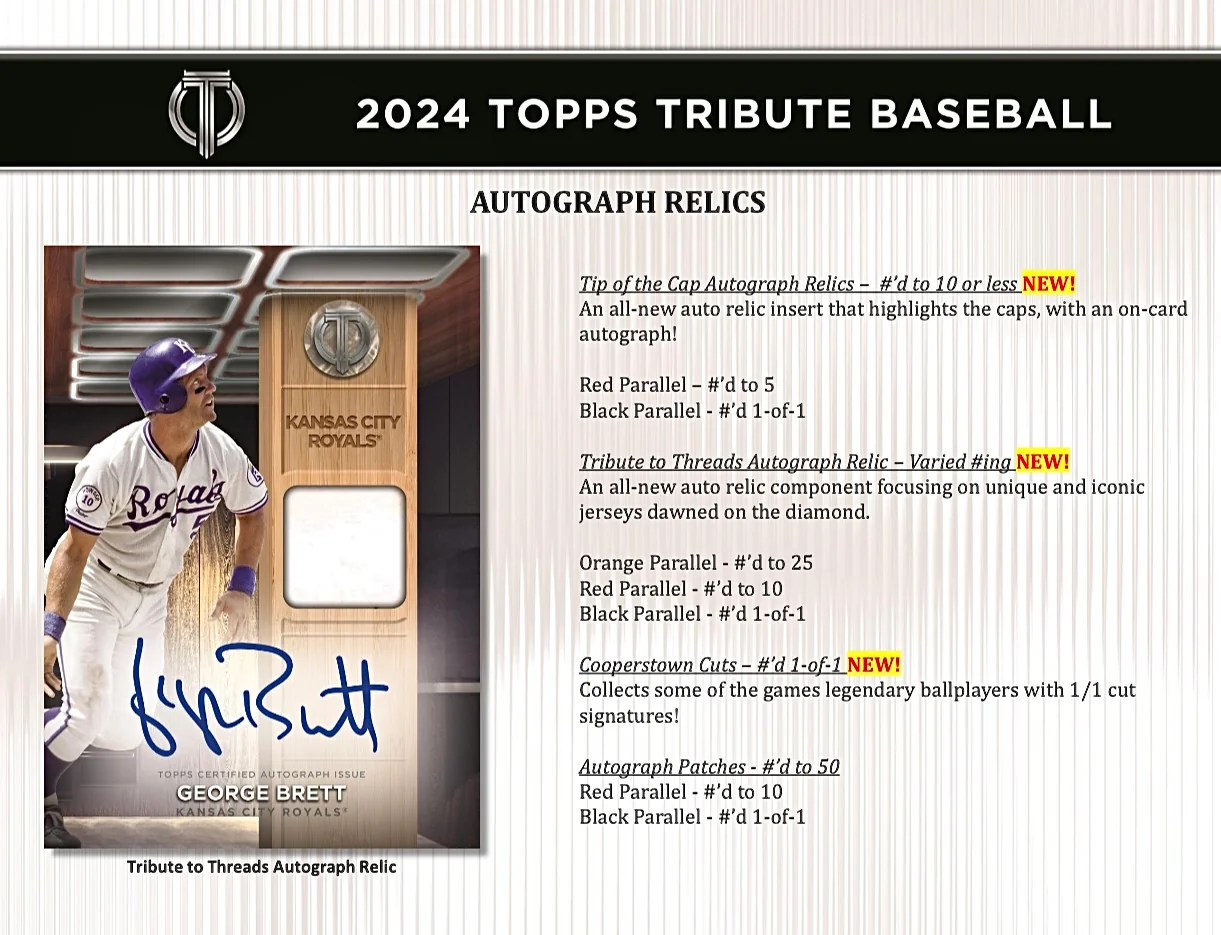 2024 Topps Tribute Baseball Hobby Box - Image 7