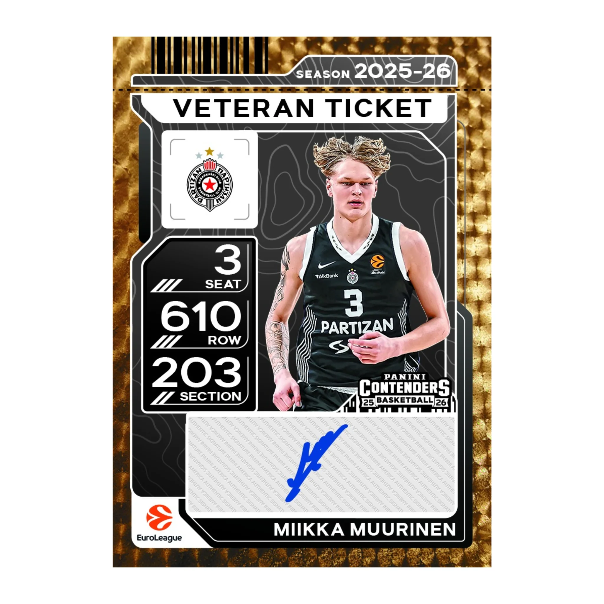 2025-26 Panini Contenders Euroleague Basketball Hobby Box - Image 6