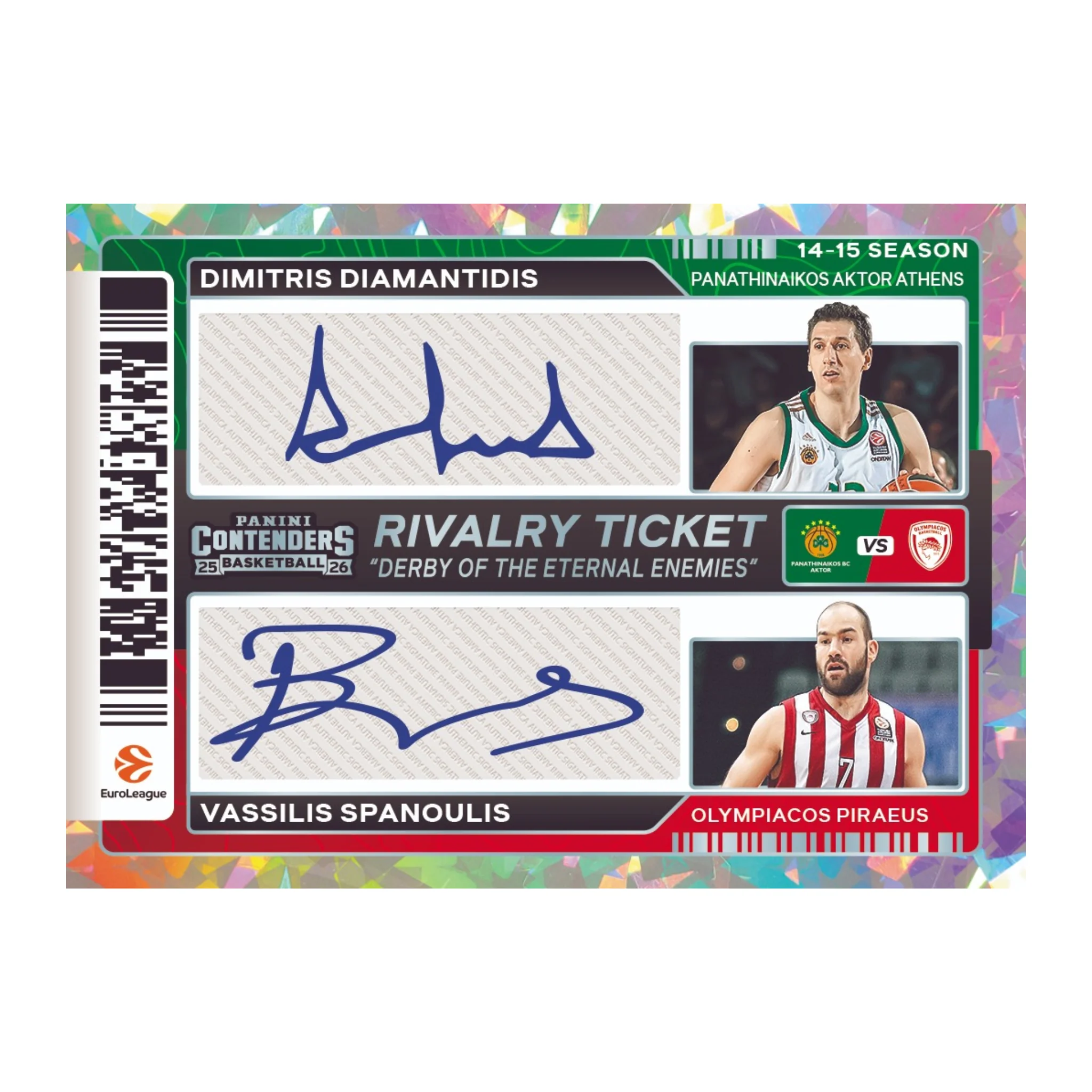 2025-26 Panini Contenders Euroleague Basketball Hobby Box - Image 8