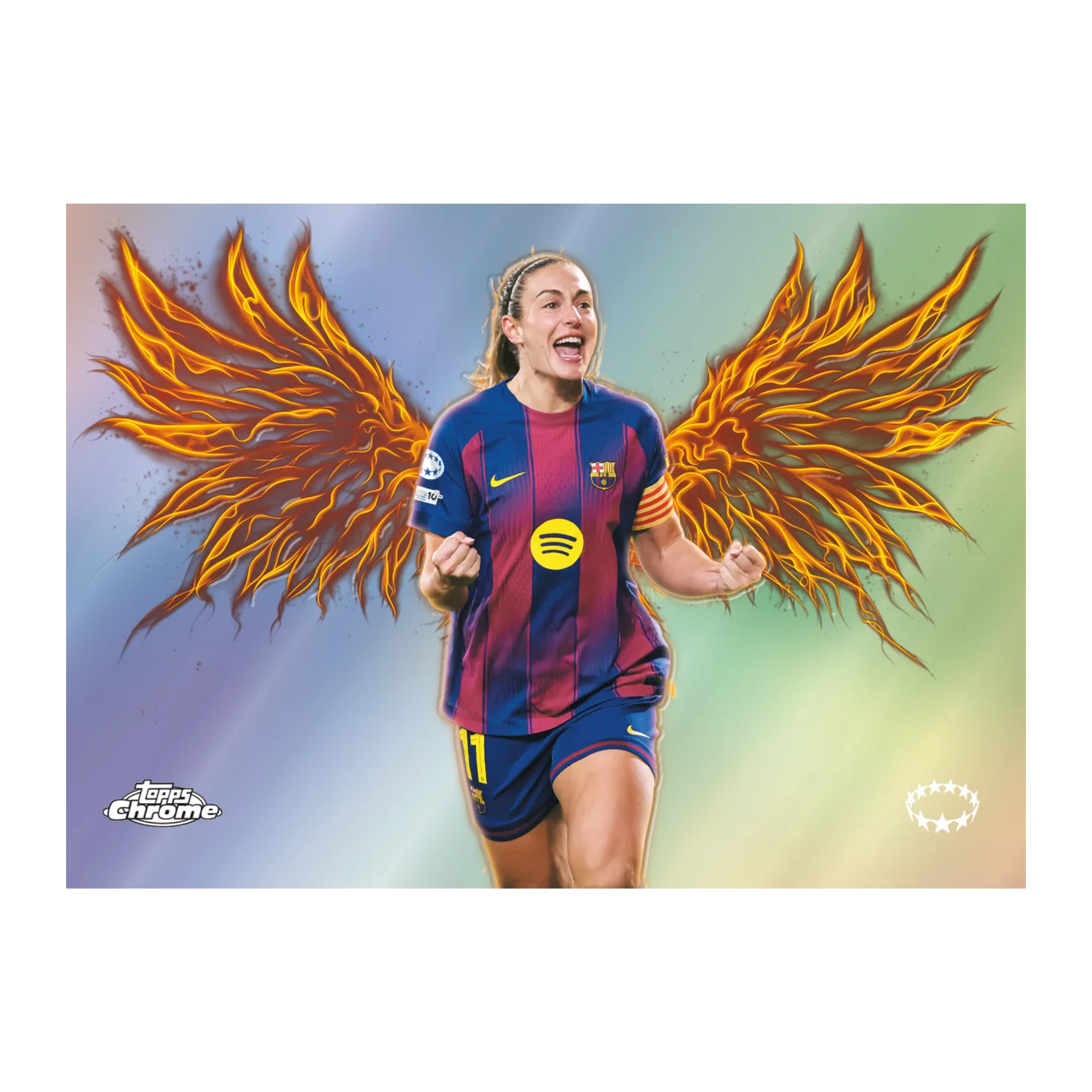 2025-26 Topps Chrome UEFA Women's Champions League Soccer Hobby Box - Image 5
