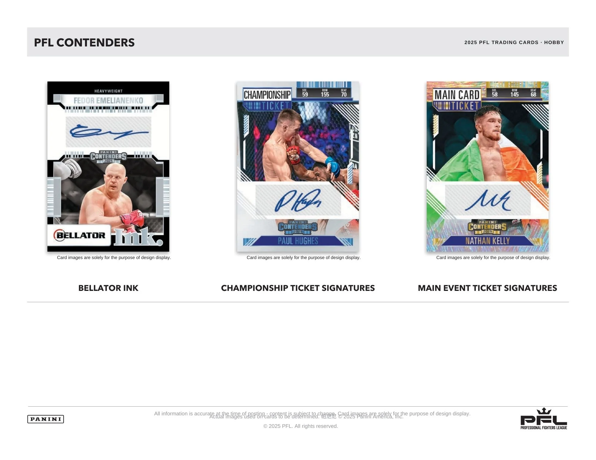 2025 Panini Contenders PFL Hobby Box - Image 4