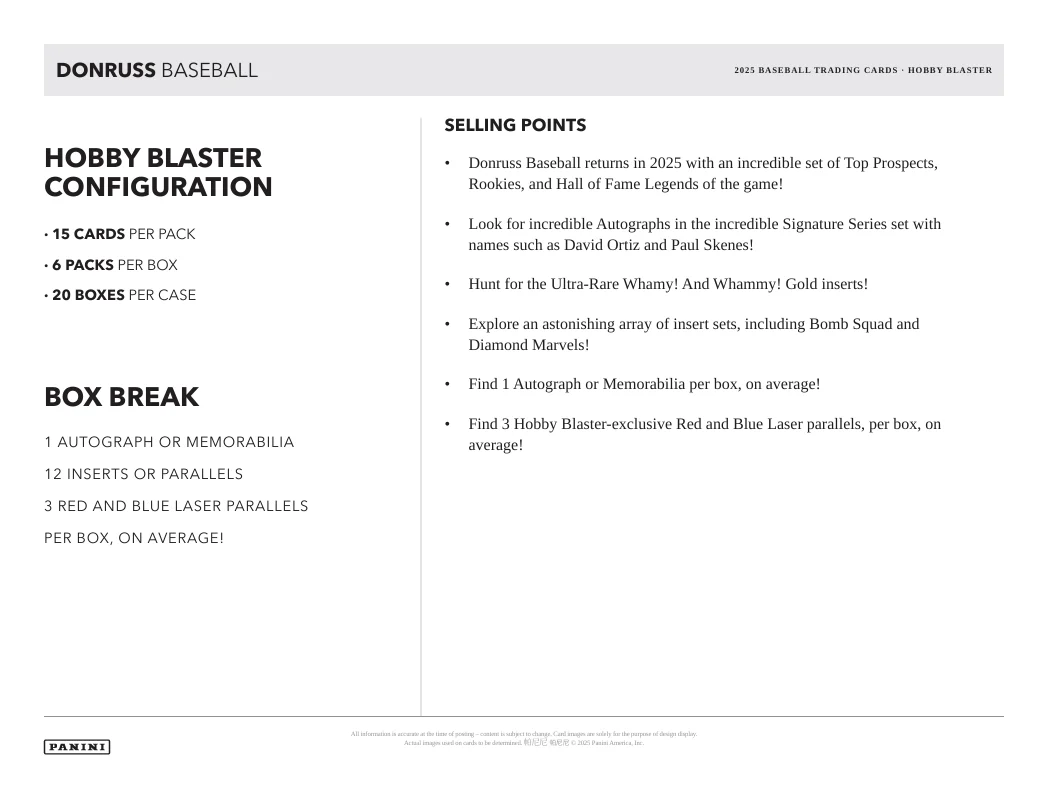 2025 Panini Donruss Baseball Hobby Blaster Box - Image 6