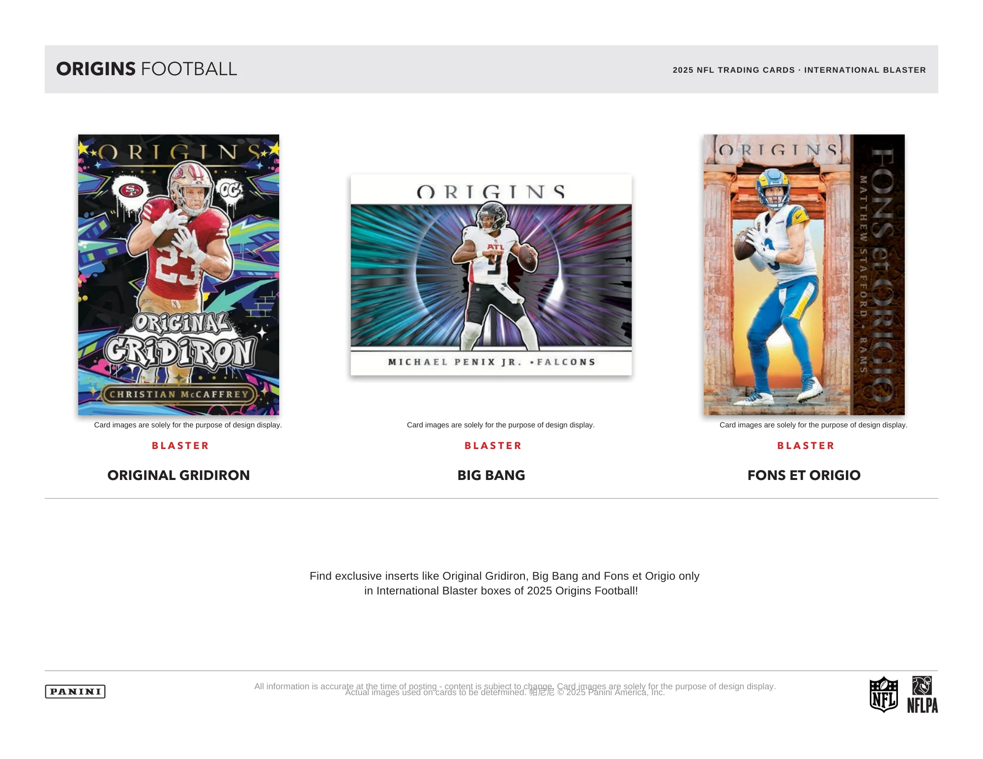 2025 Panini Origins Football International Blaster Box - Image 4