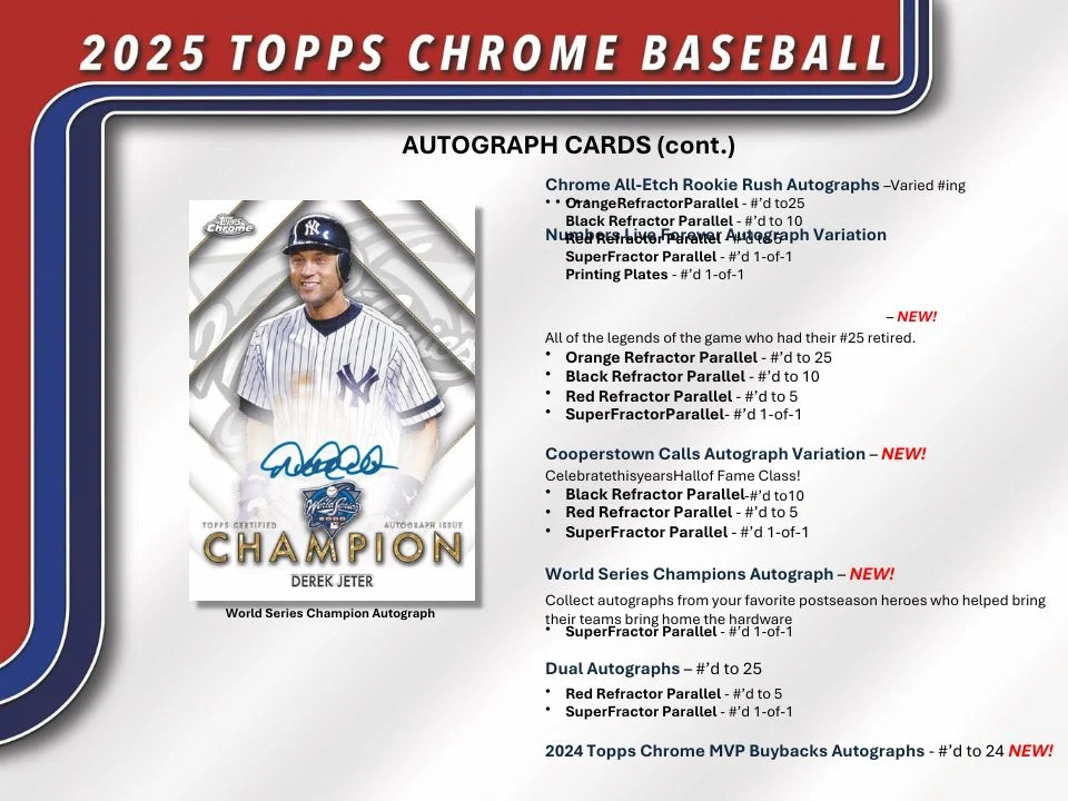 2025 Topps Chrome Baseball Hobby Box - Image 13