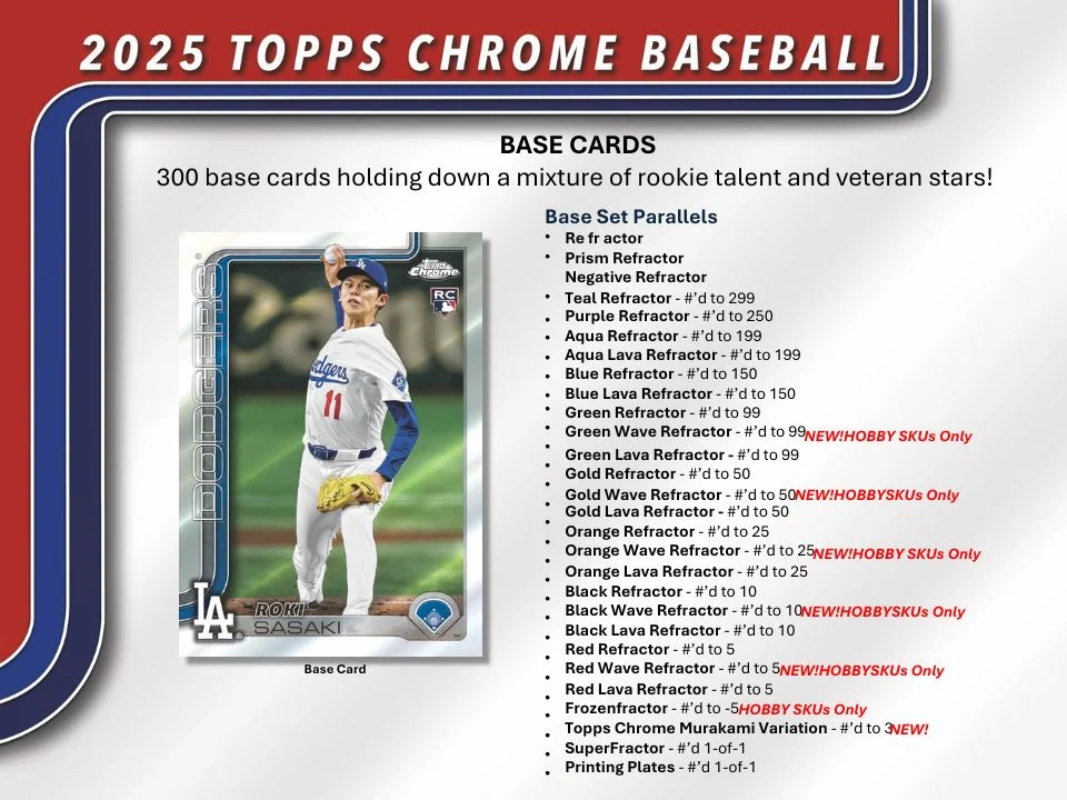 2025 Topps Chrome Baseball Hobby Box - Image 5