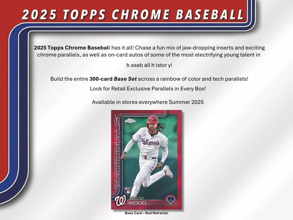 2025 Topps Chrome Baseball Value Sealed Case (40-Boxes) - Image 2