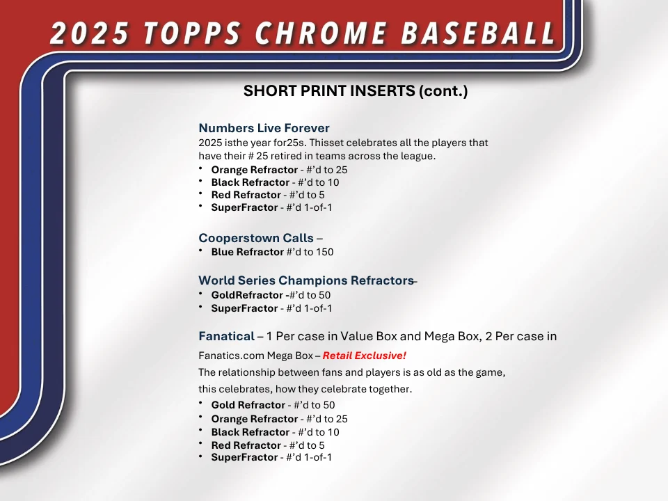 2025 Topps Chrome Baseball Value Sealed Case (40-Boxes) - Image 9