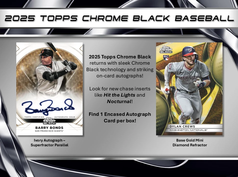 2025 Topps Chrome Black Baseball Hobby Box - Image 6