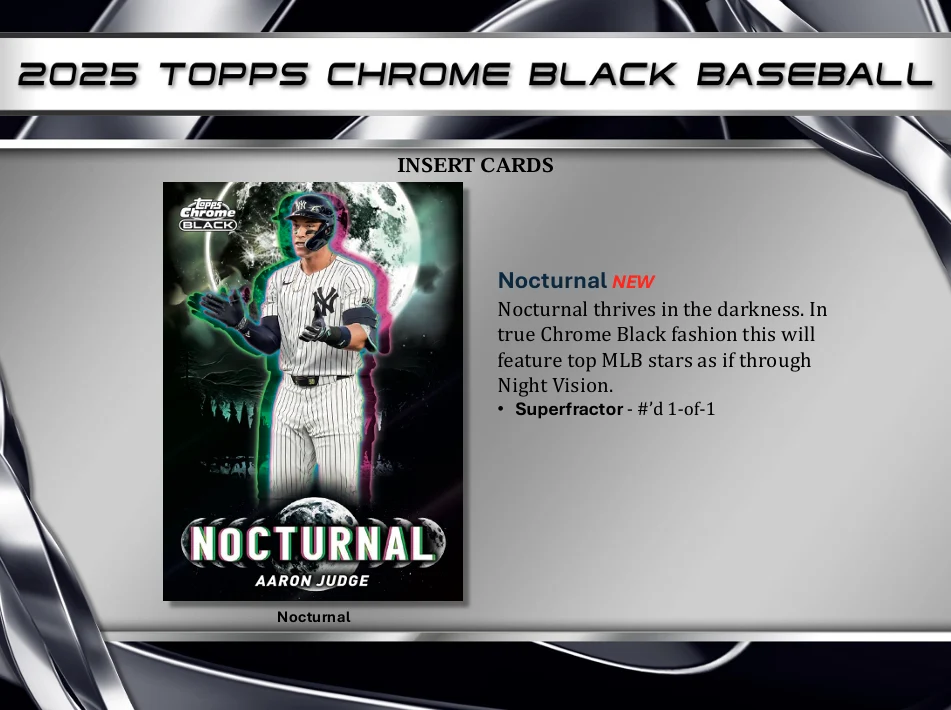 2025 Topps Chrome Black Baseball Hobby Box - Image 8