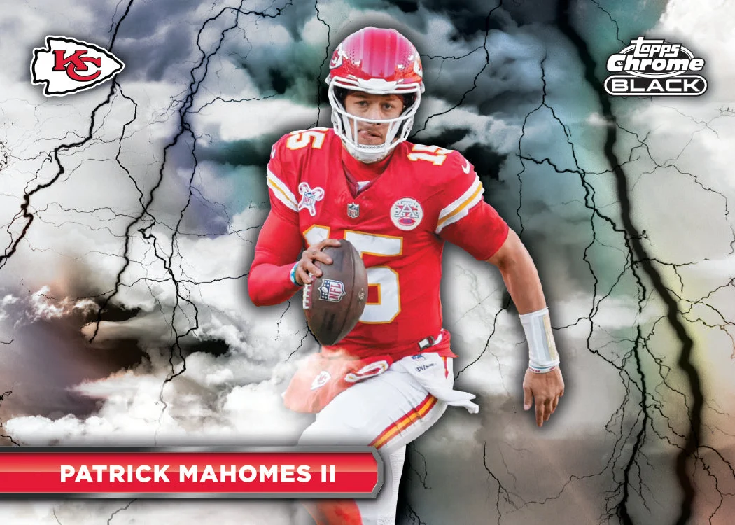 2025 Topps Chrome Black Football Hobby Box - Image 3