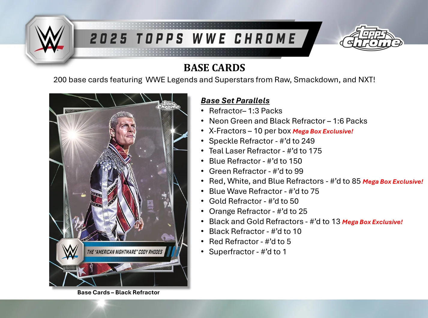 2025 Topps Chrome WWE Mega Box - Image 3