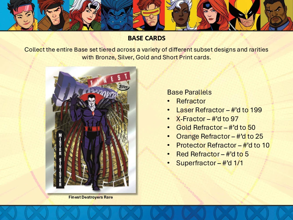 2025 Topps Finest X-Men '97 Hobby Box - Image 3