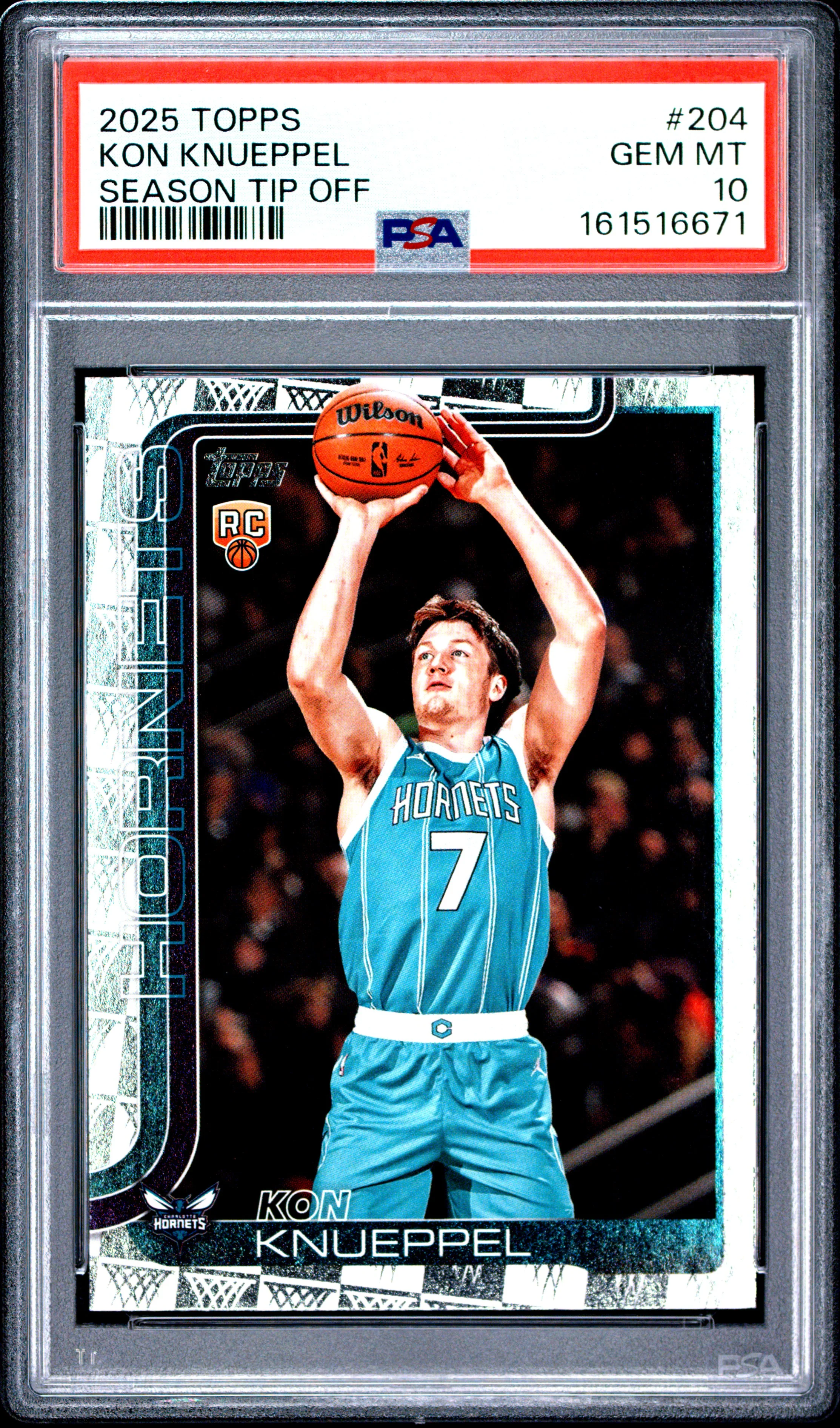2025 Topps Season Tip Off #204 Kon Knueppel PSA 10