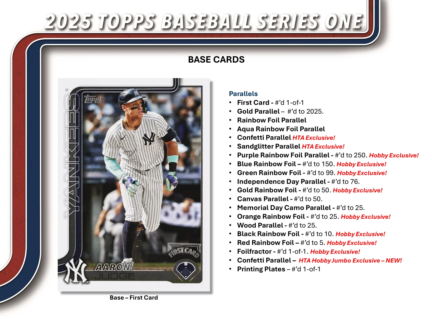 2025 Topps Series 1 Baseball Hobby Box - Image 3