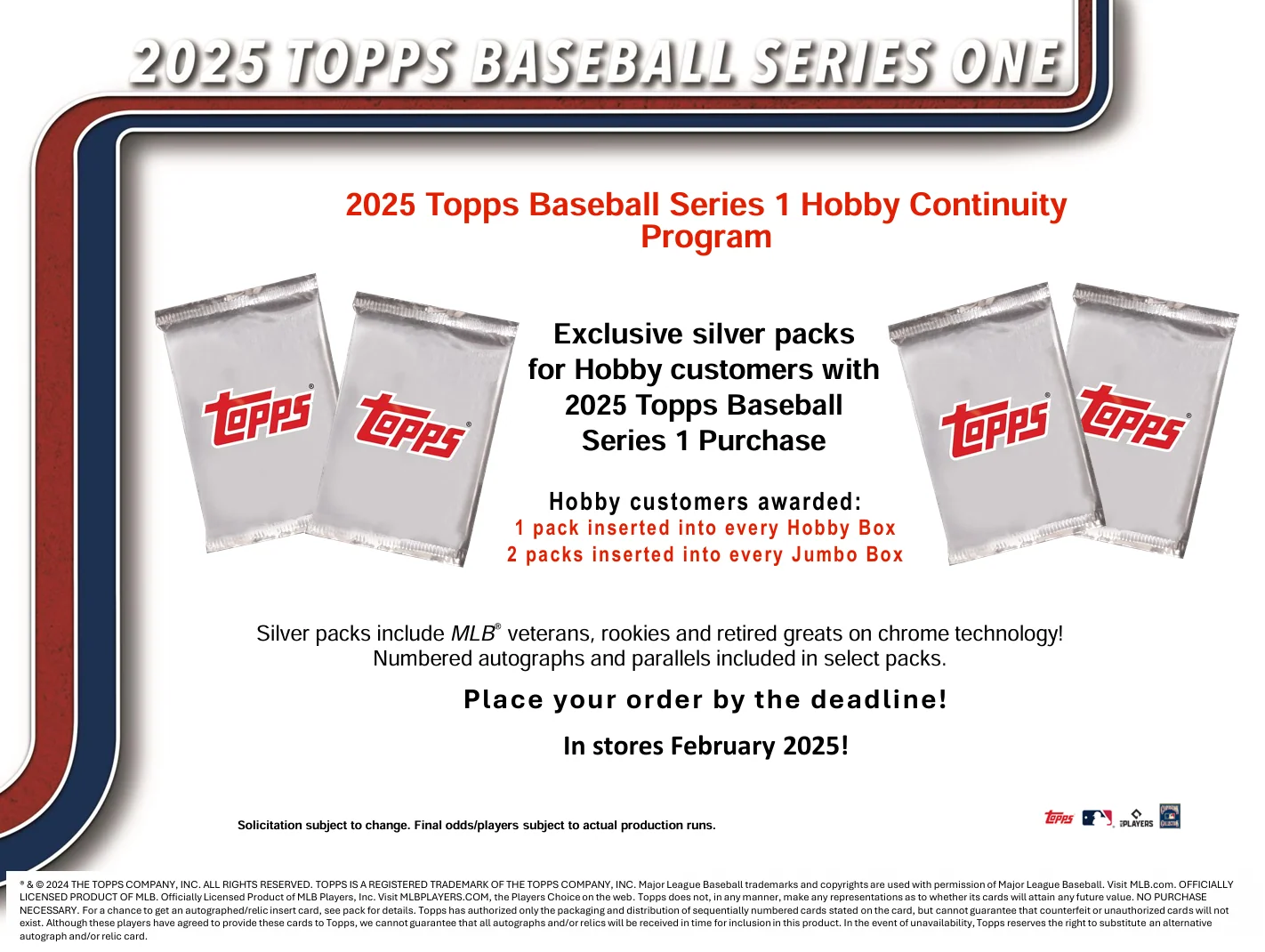 2025 Topps Series 1 Baseball Jumbo Box - Image 10