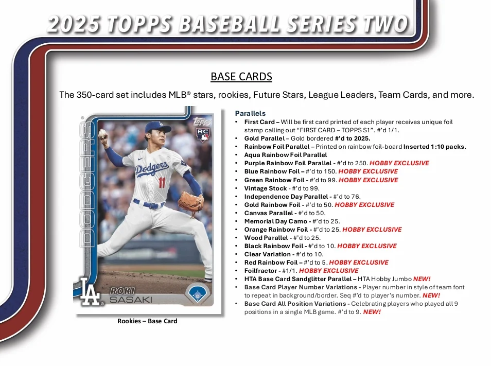 2025 Topps Series 2 Baseball Jumbo Box - Image 3