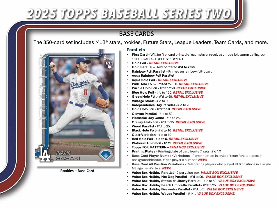 2025 Topps Series 2 Baseball Value Box - Image 3